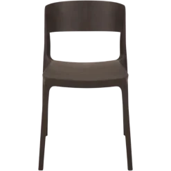 Chaise empilable Lilo gris anthracite