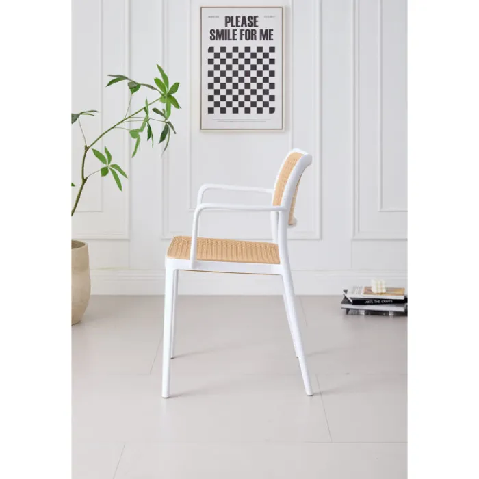 Chaise empilable Milan blanc