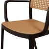 Chaise empilable Milan noir