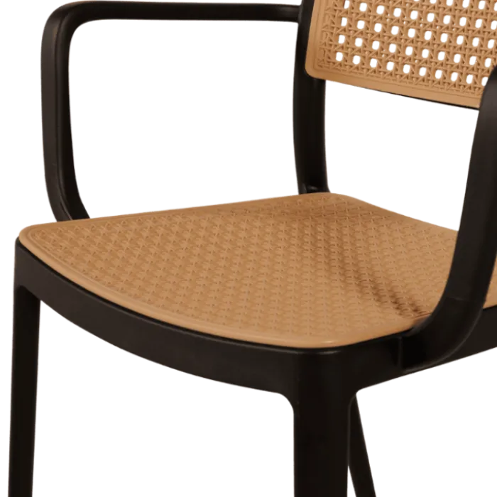 Chaise empilable Milan noir