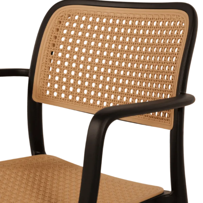 Chaise empilable Milan noir