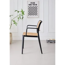 Chaise empilable Milan noir