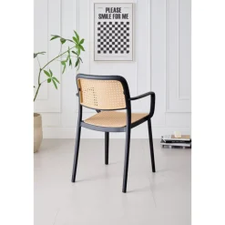 Chaise empilable Milan noir