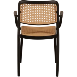Chaise empilable Milan noir