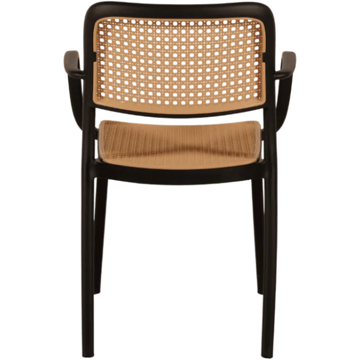 Chaise empilable Milan noir