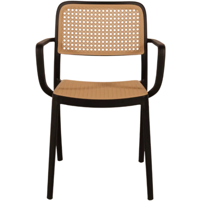 Chaise empilable Milan noir