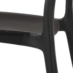 Chaise empilable noir