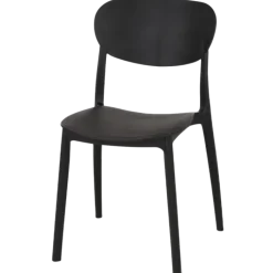 Chaise empilable noir