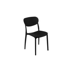 Chaise empilable noir