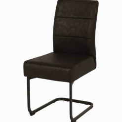 Chaise Enno 3 revêtement tissu noir