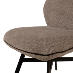 Chaise Jaimie tissu taupe Dolphin