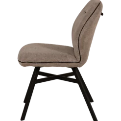 Chaise Jaimie tissu taupe Dolphin