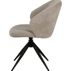 Chaise Jane en tissu beige