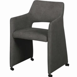 Chaise Jones avec accoudoirs Anthracite