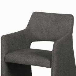 Chaise Jones avec accoudoirs Anthracite