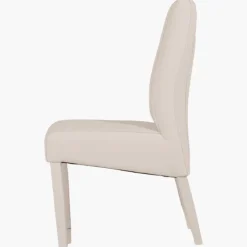Chaise Lucca Blanc et pied blanc