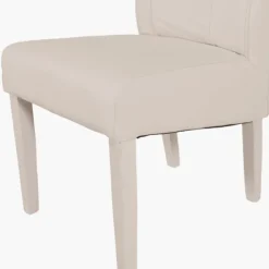 Chaise Lucca Blanc et pied blanc