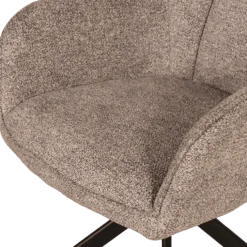 Chaise Macao pivotante gris clair