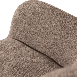 Chaise Macao pivotante gris clair