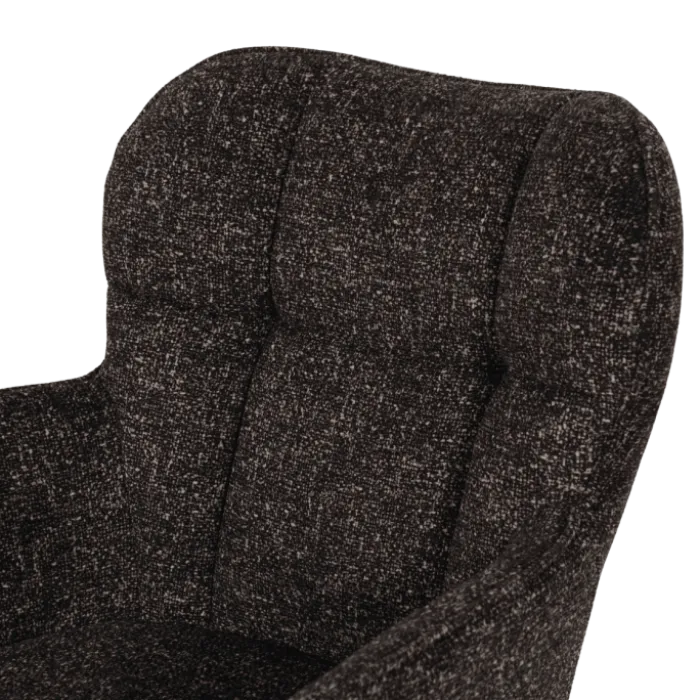 Chaise Macao pivotante gris graphite