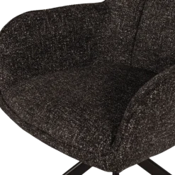 Chaise Macao pivotante gris graphite