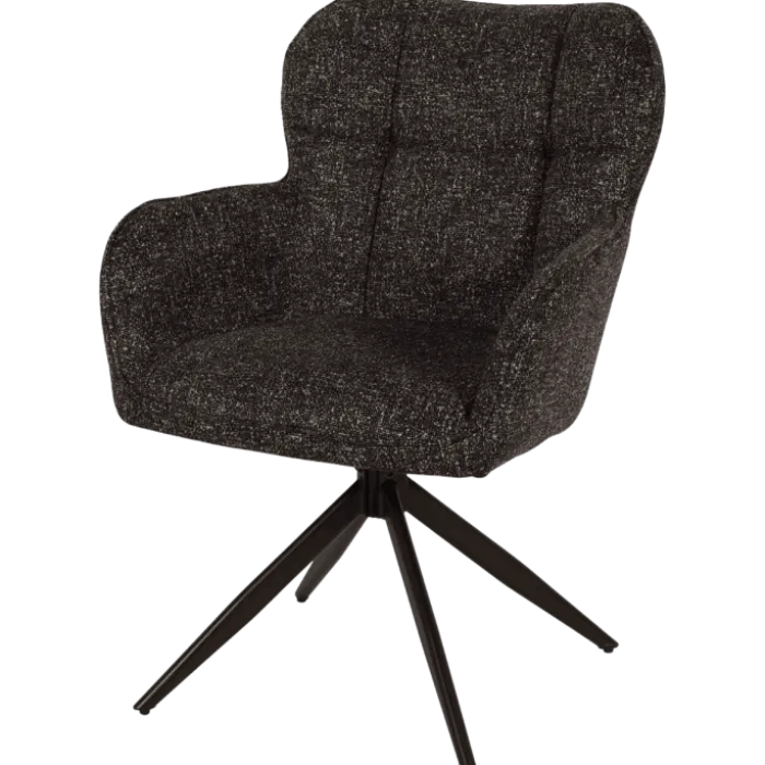 Chaise Macao pivotante gris graphite