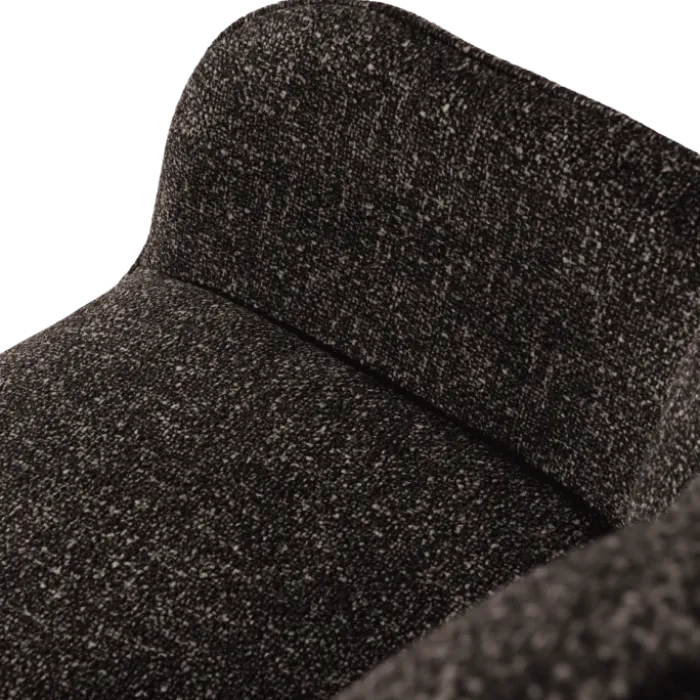 Chaise Macao pivotante gris graphite