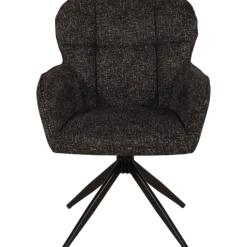 Chaise Macao pivotante gris graphite