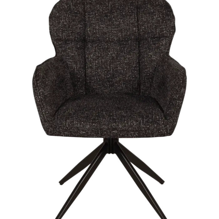 Chaise Macao pivotante gris graphite