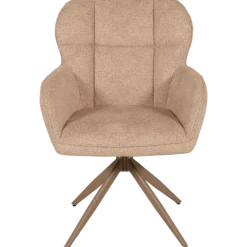 Chaise Macao pivotante taupe