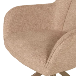 Chaise Macao pivotante taupe