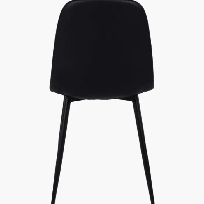 Chaise Mia en pu noir