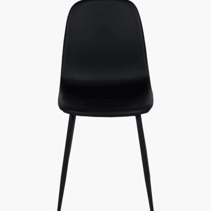 Chaise Mia en pu noir