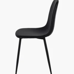 Chaise Mia en pu noir