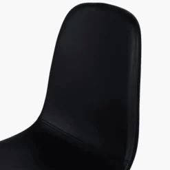 Chaise Mia en pu noir