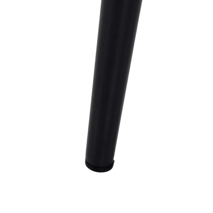 Chaise Mia tissu velours noir