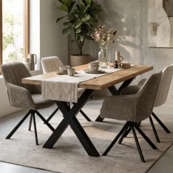 Chaise Nova marron