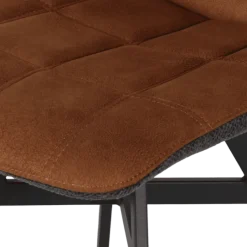 Chaise Nynke cognac / graphite