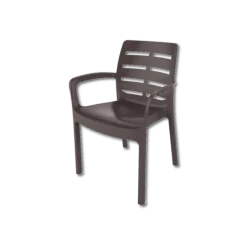 Chaise plastique Borneo moka