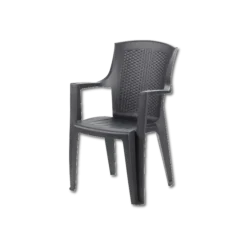 Chaise plastique EDEN anthracite