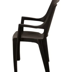 Chaise plastique EDEN anthracite
