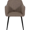 Chaise Rox avec accoudoirs Marron