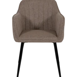 Chaise Rox avec accoudoirs Marron