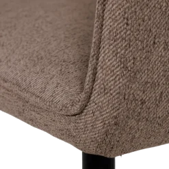 Chaise Rox avec accoudoirs Marron