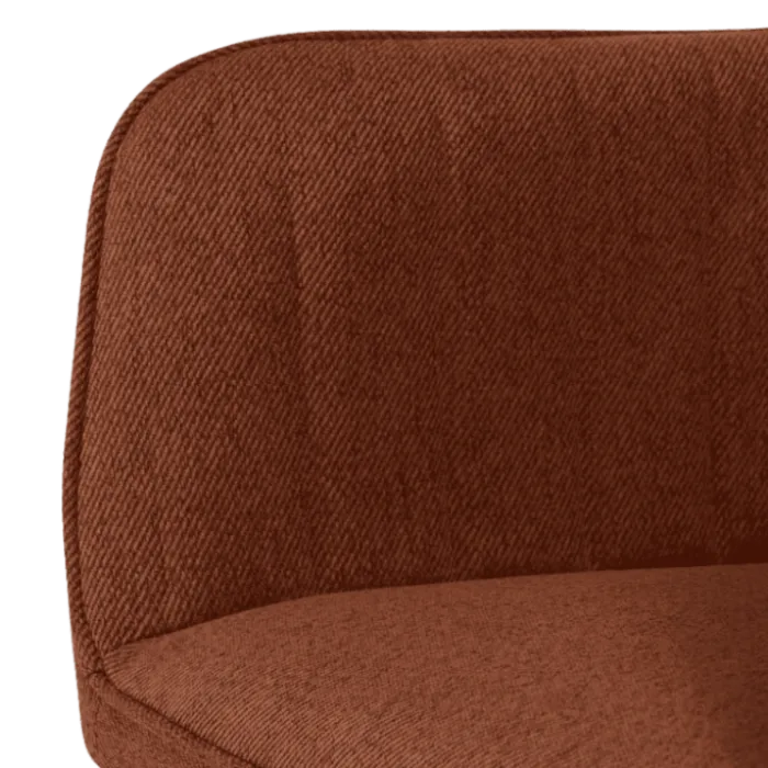 Chaise Rox avec accoudoirs Terracotta