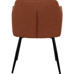 Chaise Rox avec accoudoirs Terracotta
