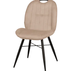 Chaise Shelton - Chaise en tissu beige