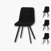 Chaises - Lot de 4 chaises Stella Noir
