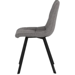Chaise Stella tissu gris