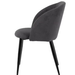 Chaise Zara tissu anthracite